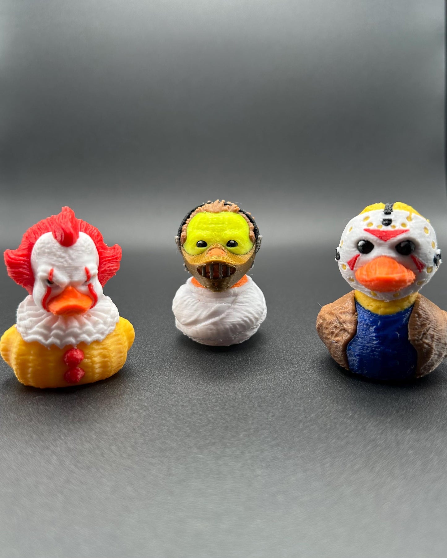 Horror Duck! - Fully 3D Printed, Heat Resistant Set featuring Michael Myers, Hannibal Lecter, Pennywise, and Jason