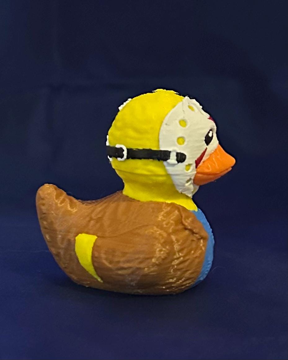 Horror Duck! - Fully 3D Printed, Heat Resistant Set featuring Michael Myers, Hannibal Lecter, Pennywise, and Jason