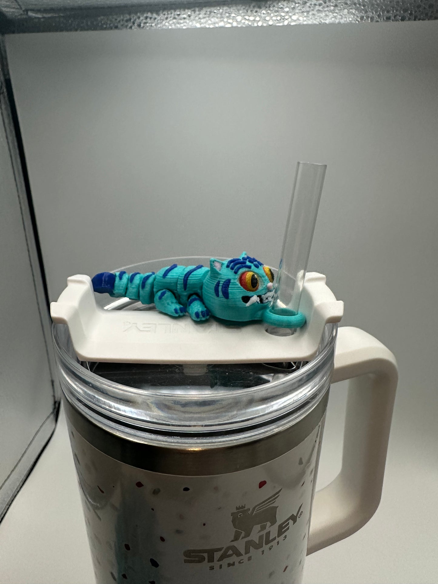 Derpy Straw Buddy • 3D Printed Tumbler Topper • Fits 10mm Straws • Stanley Cup Straw Accessory • K-Pop Demon Hunter Inspired