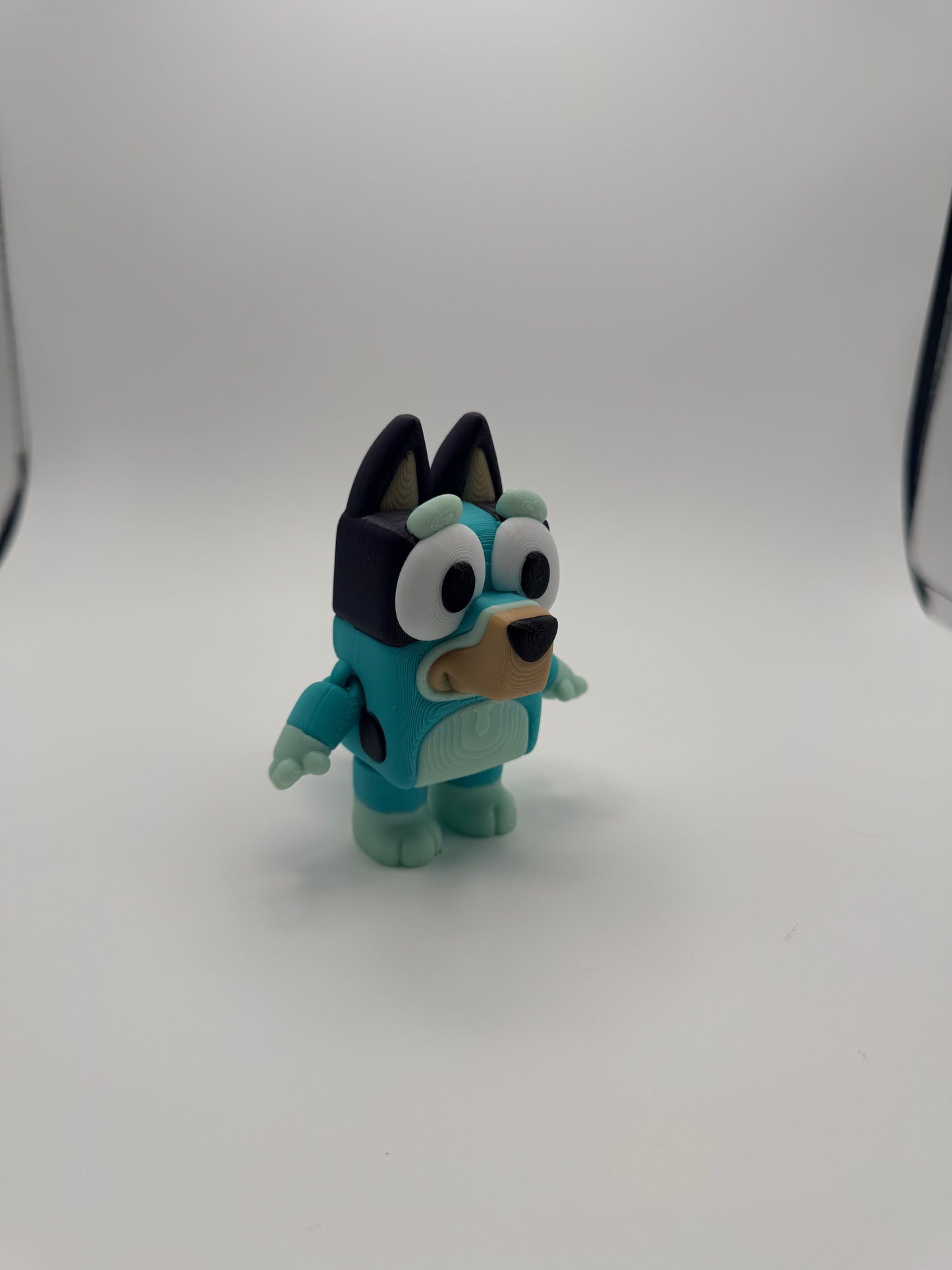 Cartoon Blue Heeler Pup – 3D Printed Mini Dog Figurine, Cute Desk Buddy, Colorful Dog Toy, Family-Friendly Gift