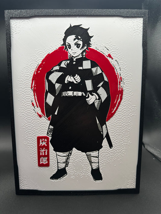 Demon Slayer Filament Paintings - Fully 3d printed