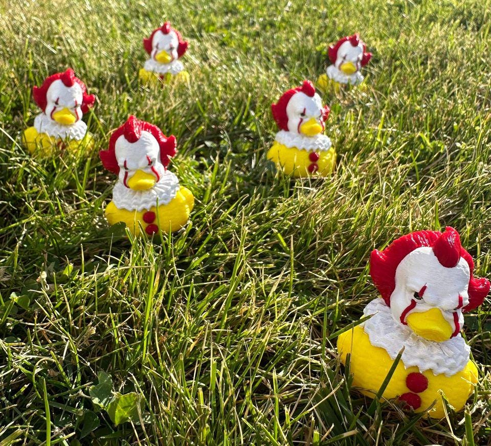 Horror Duck! - Fully 3D Printed, Heat Resistant Set featuring Michael Myers, Hannibal Lecter, Pennywise, and Jason