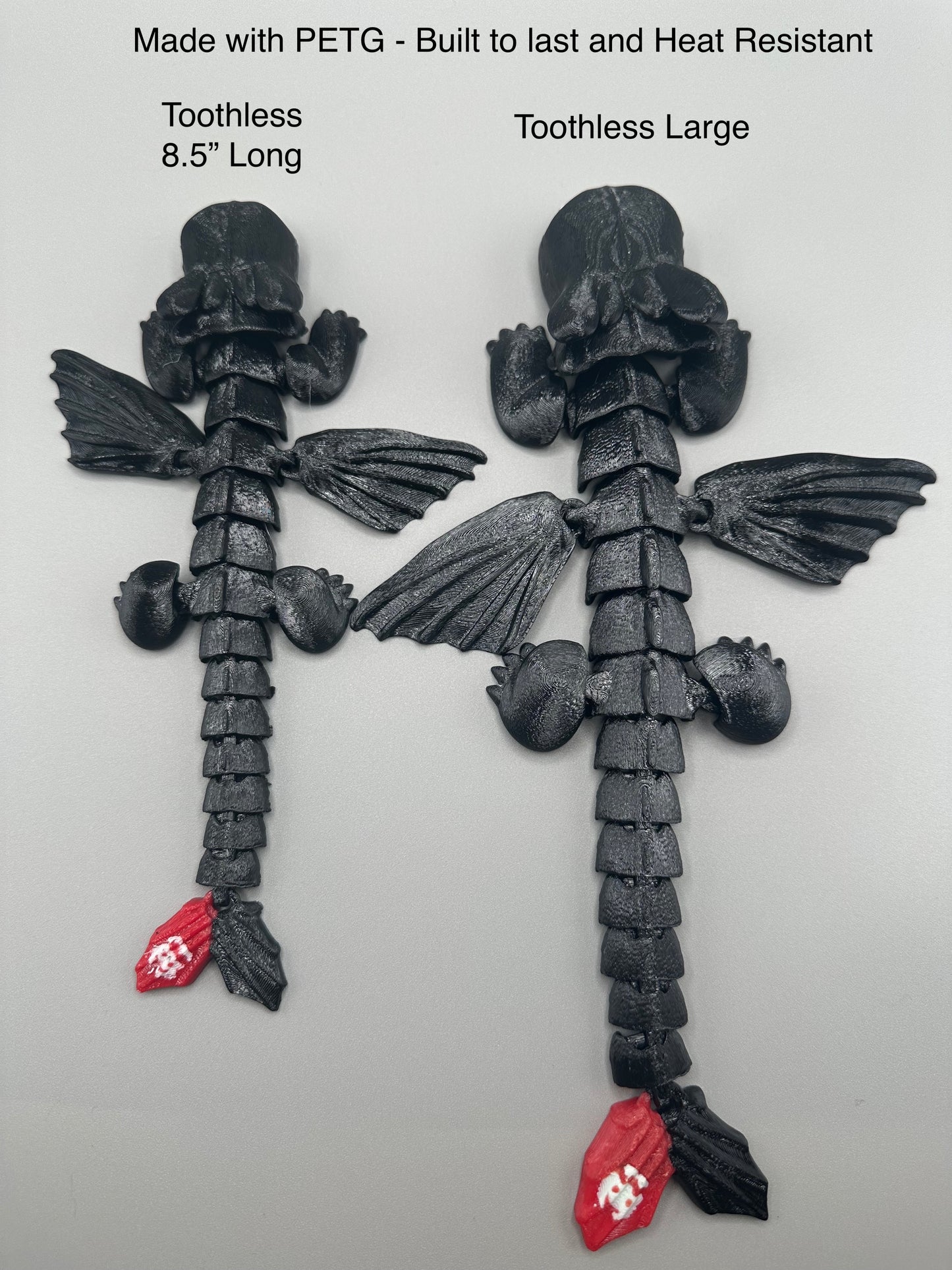Toothless & Light Fury Dragons – 3D Printed Articulated Collectibles | How to Train Your Dragon Movie Figures | Flexi Fantasy Toys