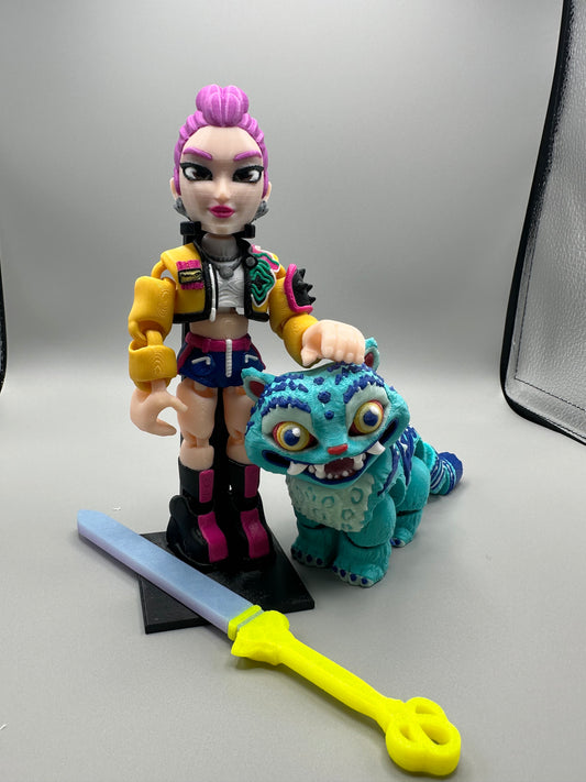 Rumi (Kpop Demon Hunters) - Fully 3D Printed