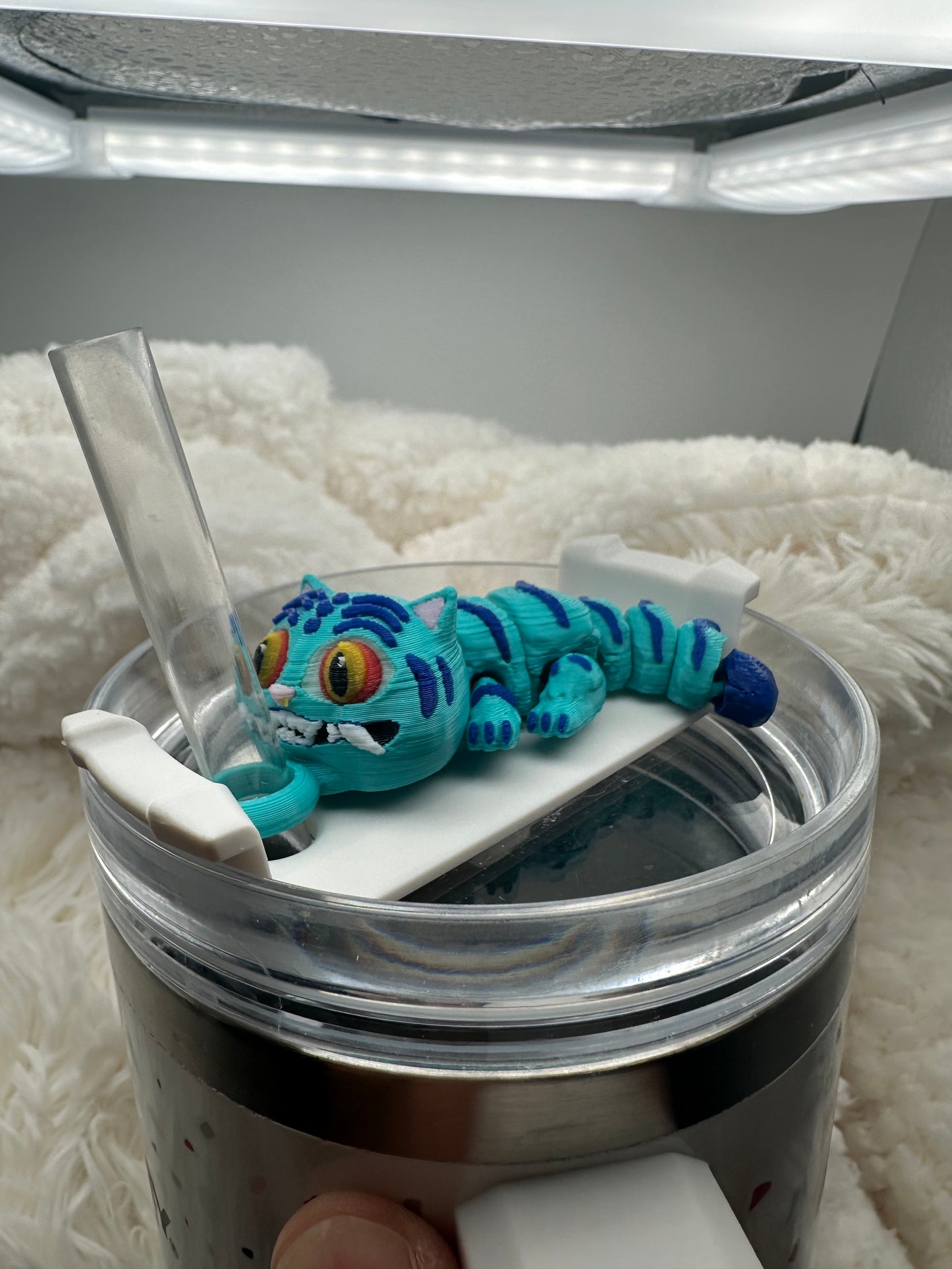 Derpy Straw Buddy • 3D Printed Tumbler Topper • Fits 10mm Straws • Stanley Cup Straw Accessory • K-Pop Demon Hunter Inspired