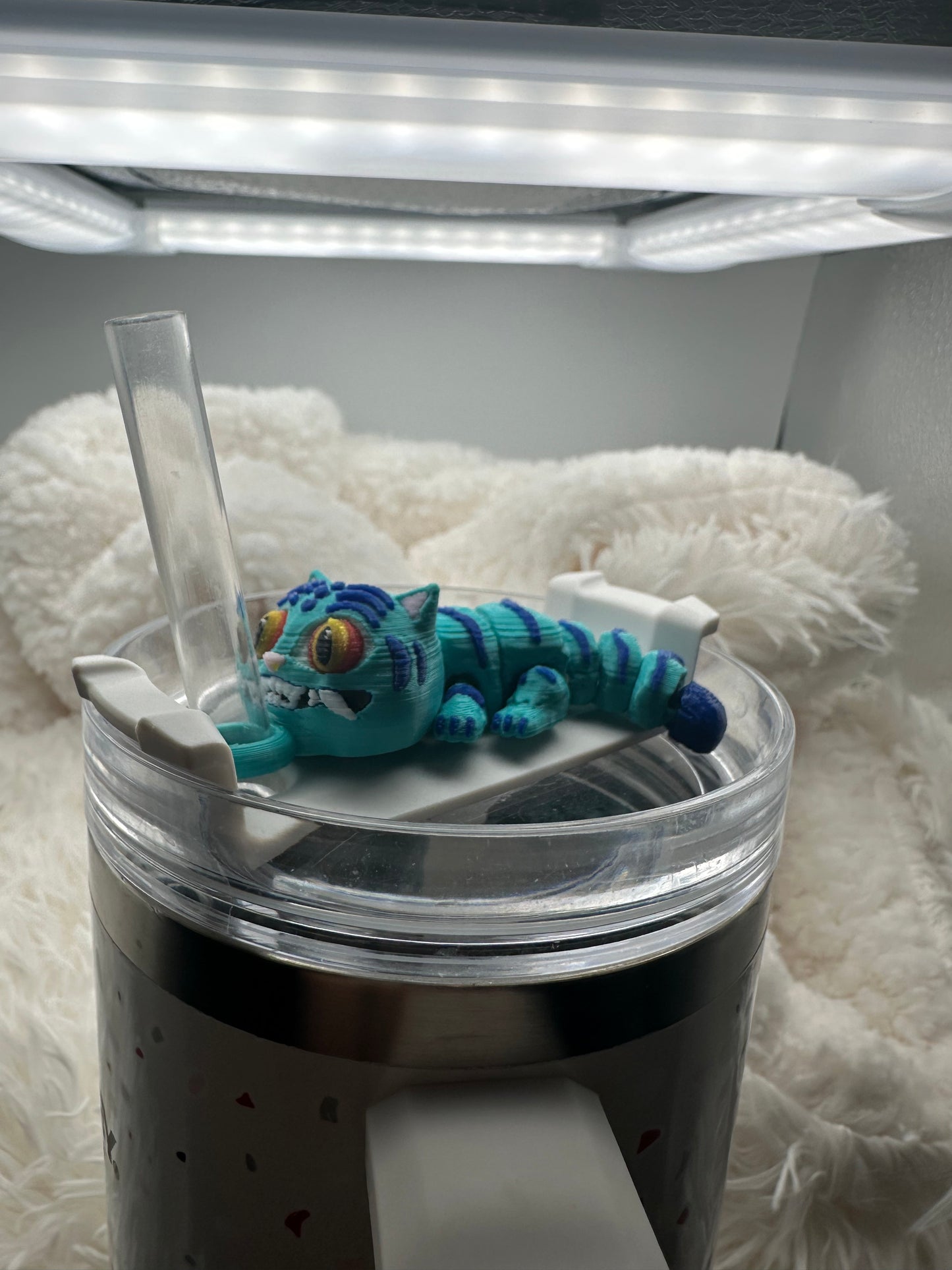 Derpy Straw Buddy • 3D Printed Tumbler Topper • Fits 10mm Straws • Stanley Cup Straw Accessory • K-Pop Demon Hunter Inspired