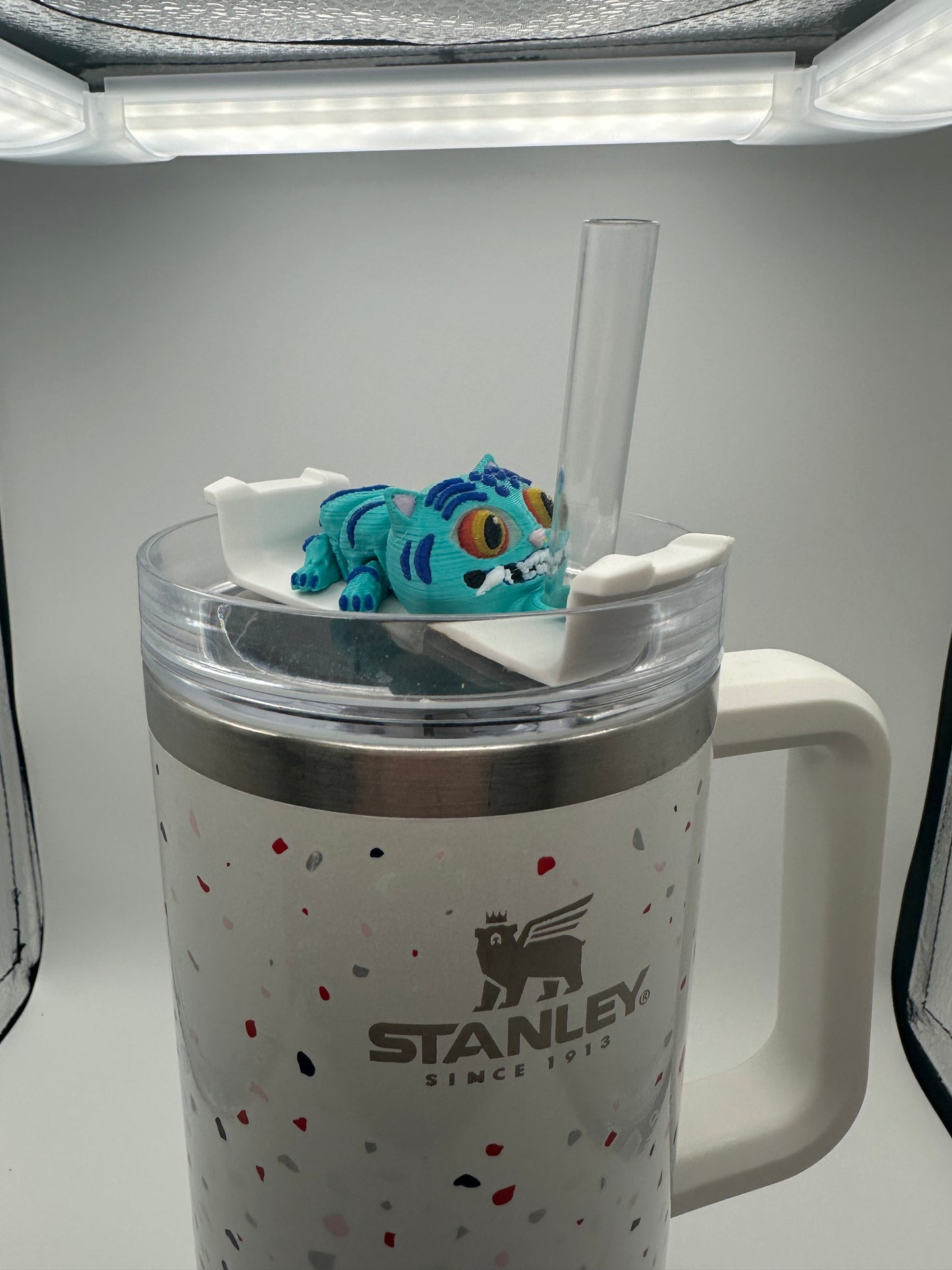 Derpy Straw Buddy • 3D Printed Tumbler Topper • Fits 10mm Straws • Stanley Cup Straw Accessory • K-Pop Demon Hunter Inspired