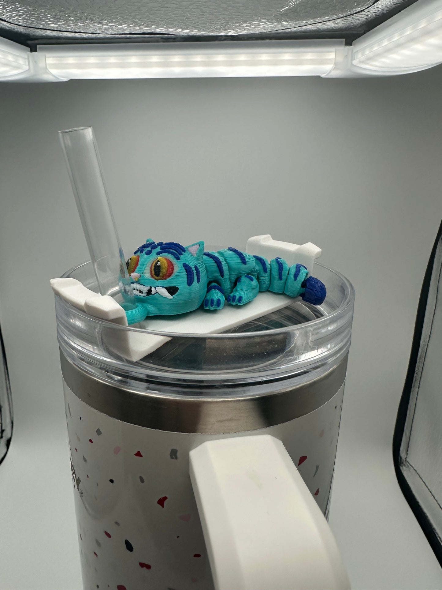 Derpy Straw Buddy • 3D Printed Tumbler Topper • Fits 10mm Straws • Stanley Cup Straw Accessory • K-Pop Demon Hunter Inspired