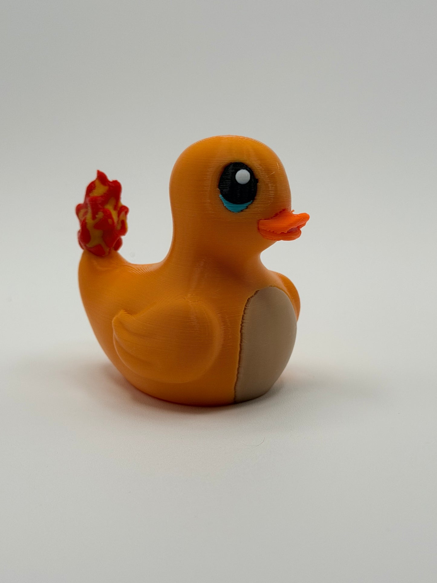 Flame Hatchling Duck – 3D Printed Fire Duck Collectible