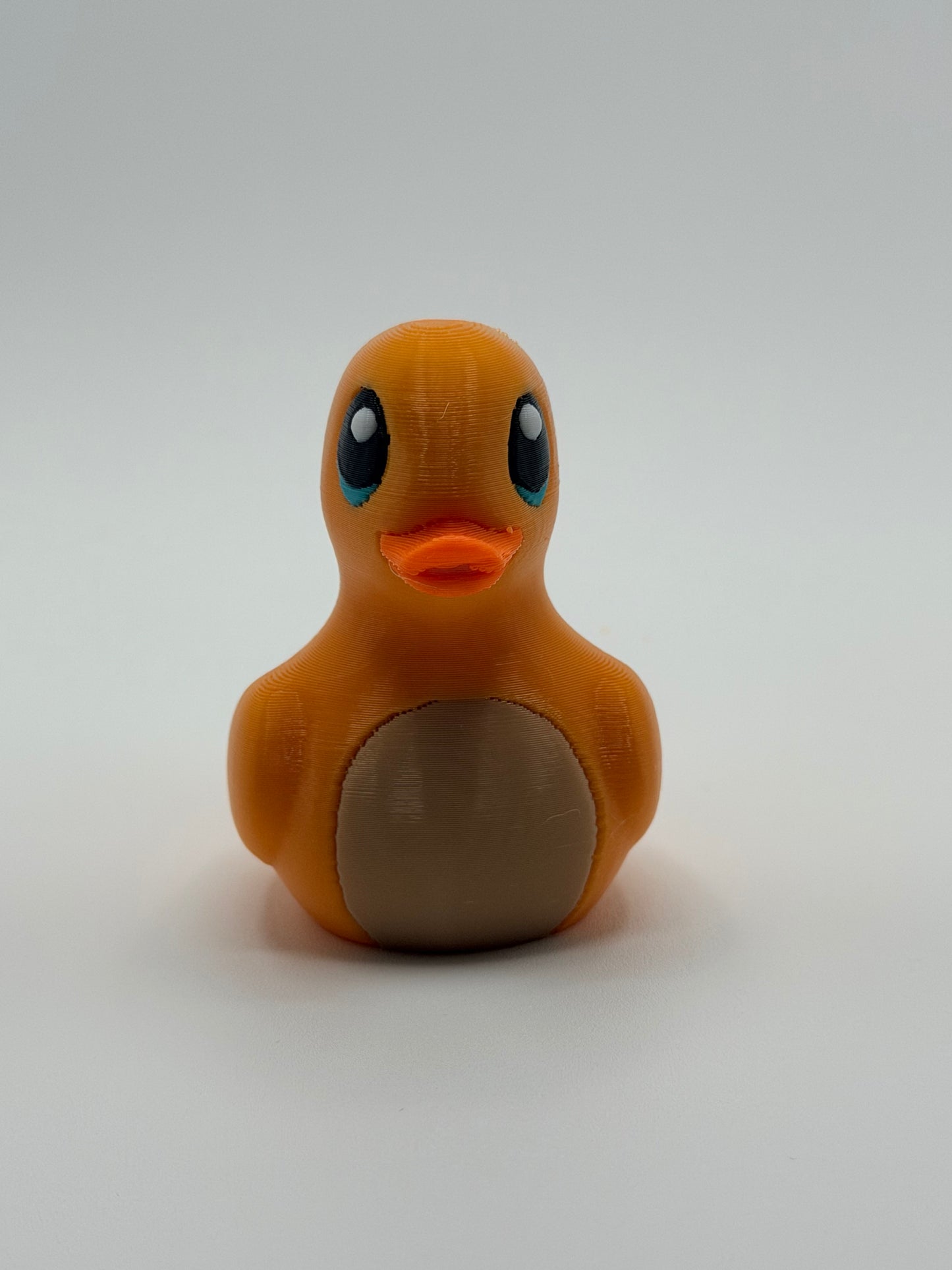 Flame Hatchling Duck – 3D Printed Fire Duck Collectible