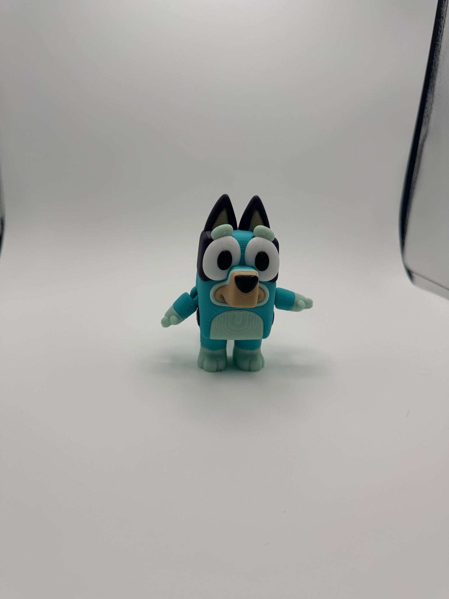 Cartoon Blue Heeler Pup – 3D Printed Mini Dog Figurine, Cute Desk Buddy, Colorful Dog Toy, Family-Friendly Gift