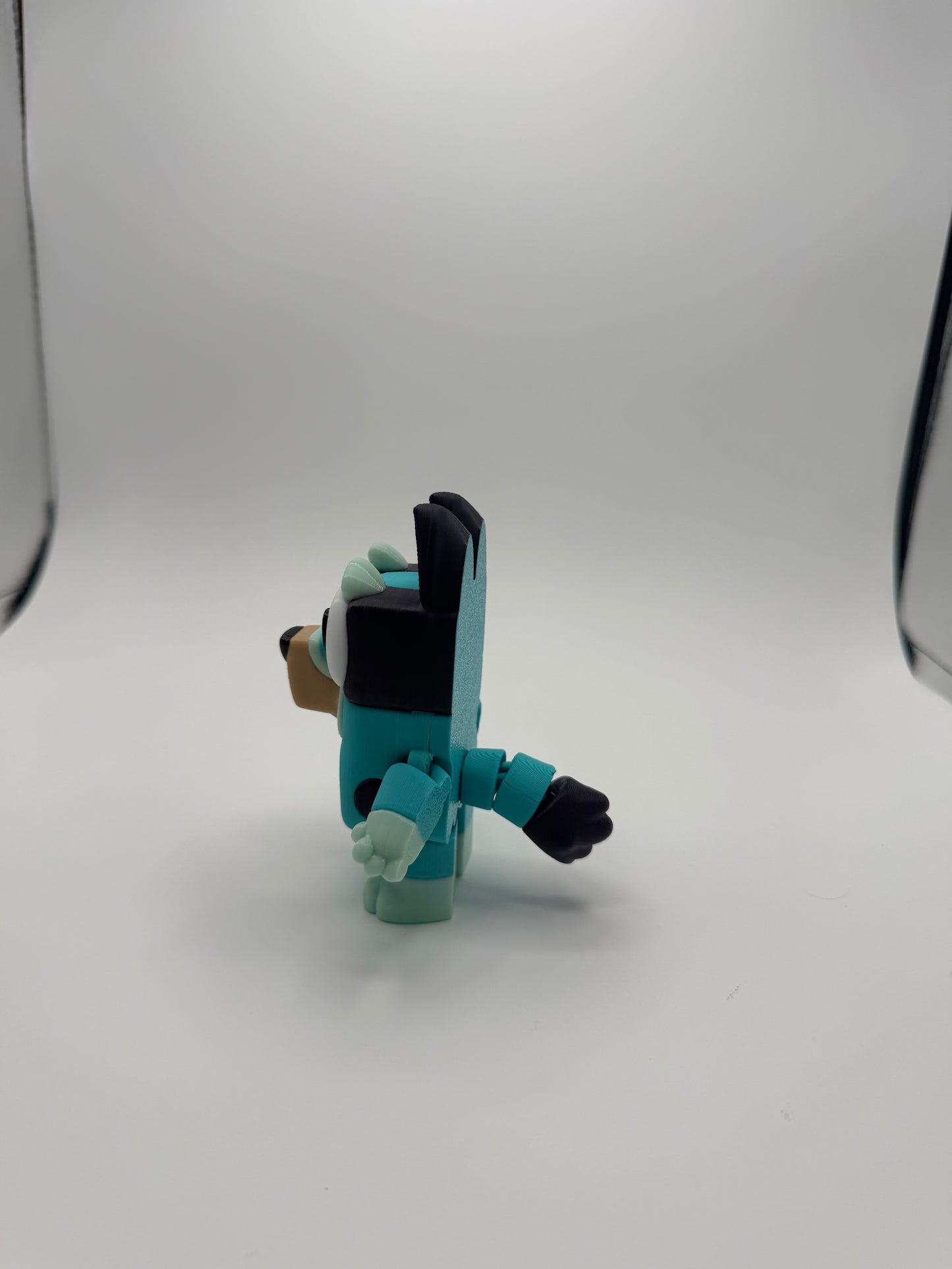 Cartoon Blue Heeler Pup – 3D Printed Mini Dog Figurine, Cute Desk Buddy, Colorful Dog Toy, Family-Friendly Gift