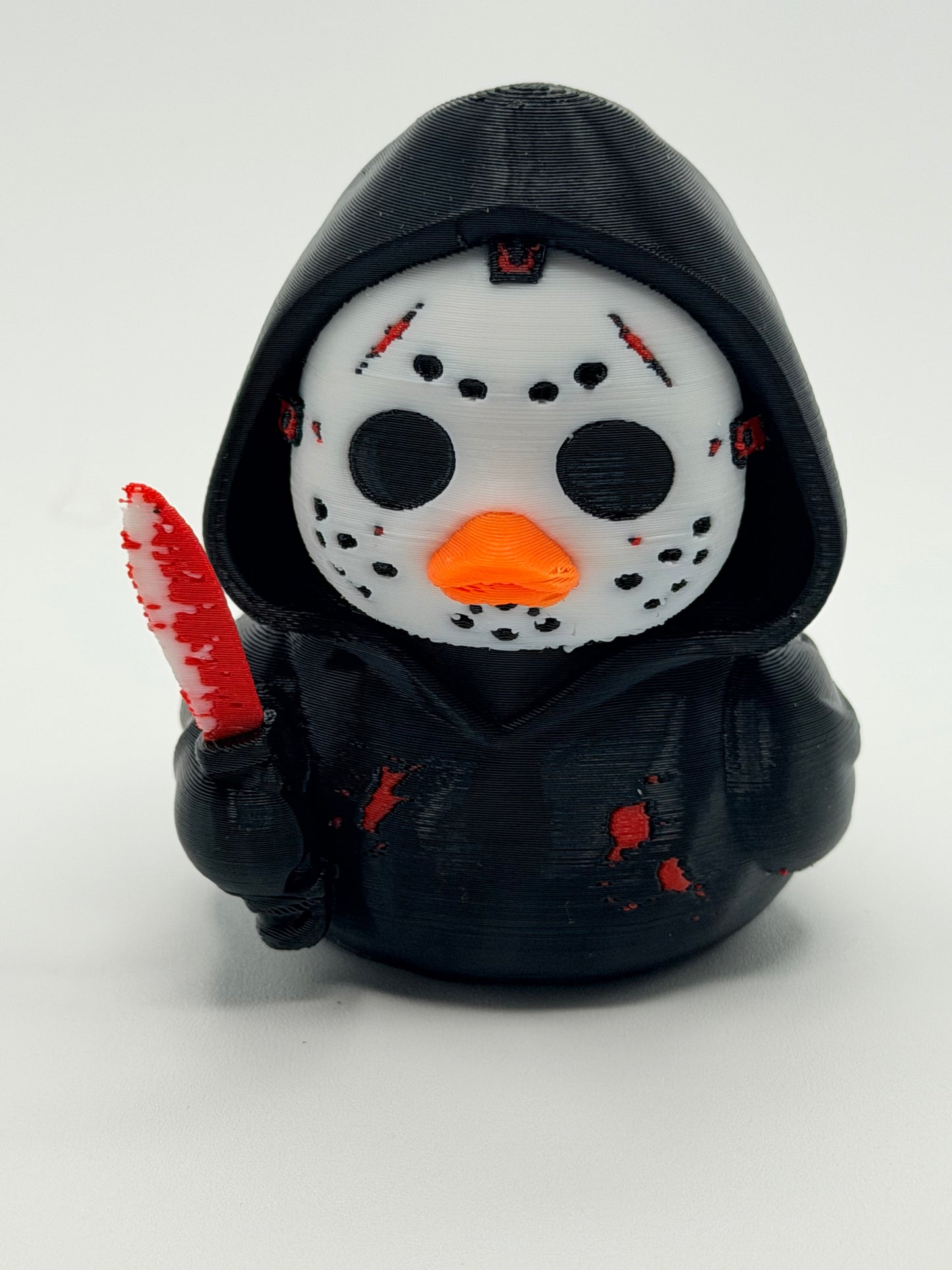 Horror Car Accessory, Hooded Mask Duck, Goth Dashboard Decor, Spooky Fan Gift