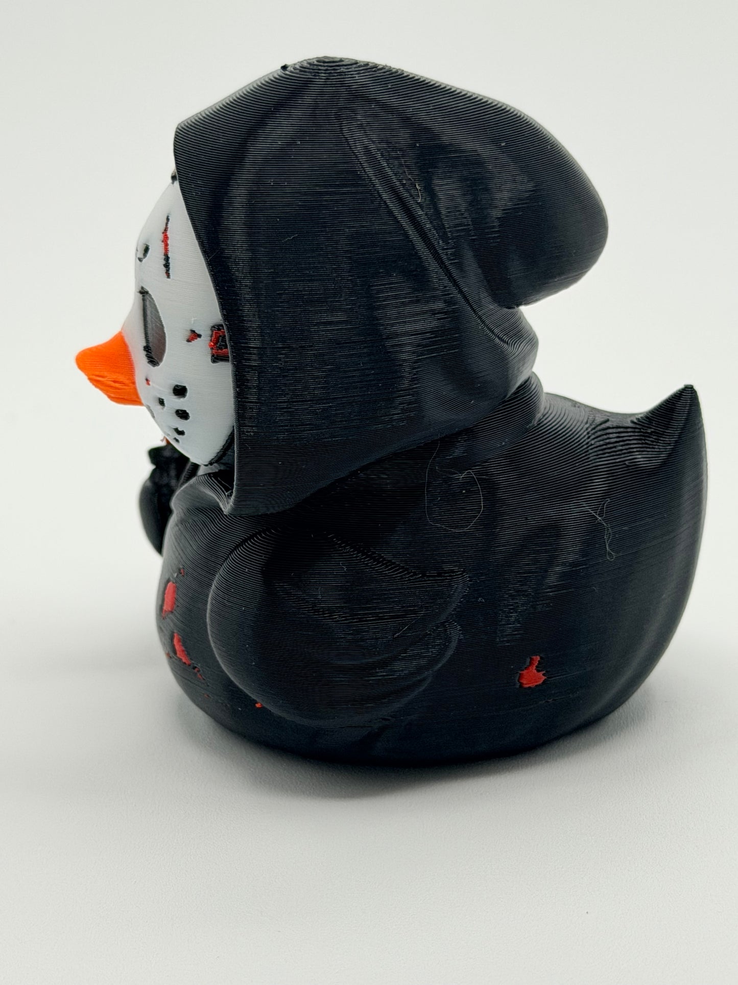 Horror Car Accessory, Hooded Mask Duck, Goth Dashboard Decor, Spooky Fan Gift