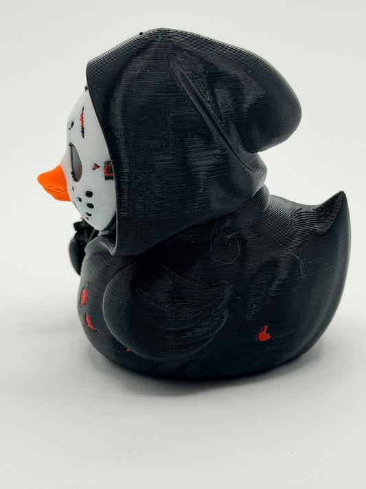 Horror Car Accessory, Hooded Mask Duck, Goth Dashboard Decor, Spooky Fan Gift