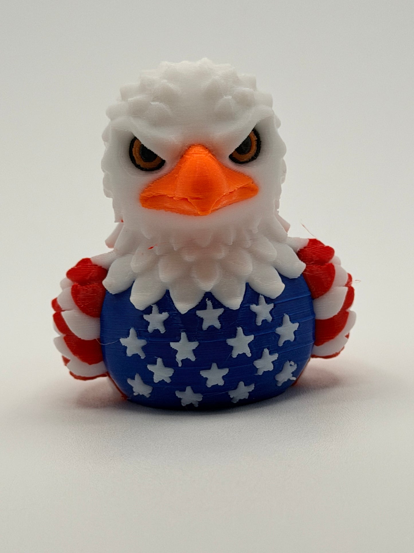 Patriotic Eagle Duck – Red White and Blue - Fully 3D Printed