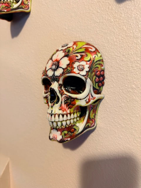 Bloomrot Sugar Skull Wall Mask | Macabre Wall Decor