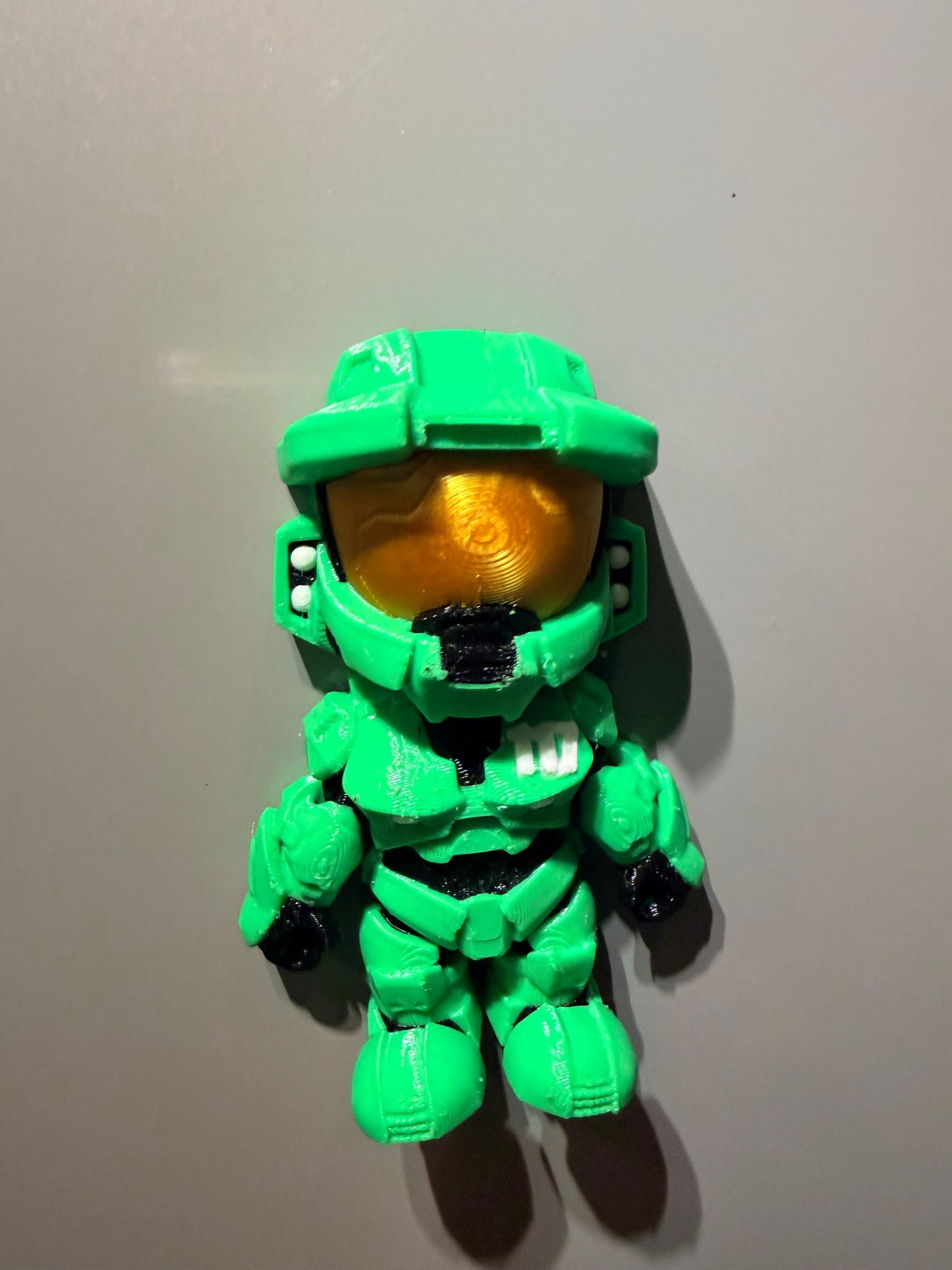 Green Armored Space Soldier Flexi Magnet – Articulated 3D Printed Figure