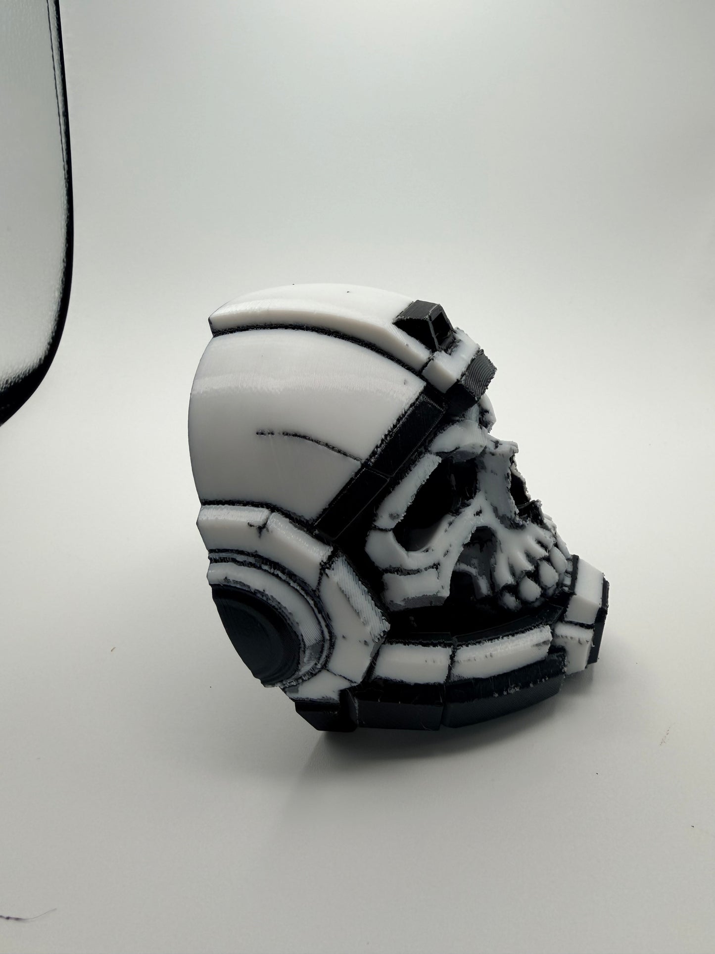 Ghost Helm Sentinel Skull Wall and Shelf Decor - Fully 3d printed