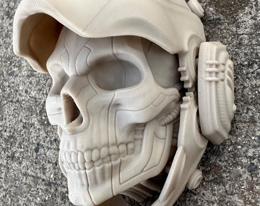 Unique 3D Printed Wall Masks – Articulating Decor Inspired by Japanese Folklore, Day of the Dead, and Cyberpunk, Perfect for Gifts